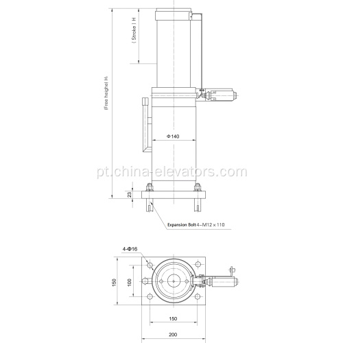 OP11/PH175 Buffer de óleo para Sch ****** Elevadores 1,6m/s